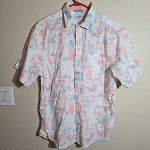 NWT Tommy Bahama Mango Blossom Short Sleeve Shirt Mens Size M
